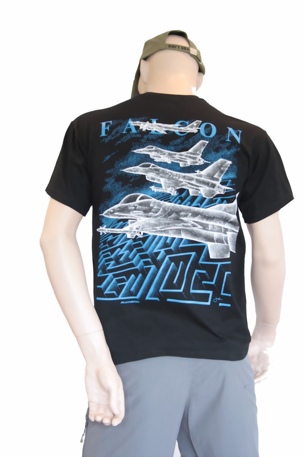 Kampfflugzeug T-Shirt F16 Falcon