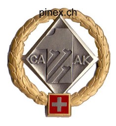 Image de Emblème de béret Corps d'armée 1 dorée
