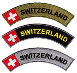 Image de Insigne de manche SWITZERLAND brodé,