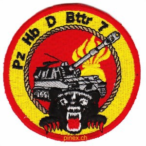 Image de Pz Hb D Bttr 7 Badge Gold Armée Suisse 