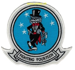 Image de VF-14 Fighting Fourteen Tophatters Patch weiss