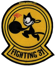 Image de VF-31 Fighting 31 Abzeichen gelb "Tomcatters"