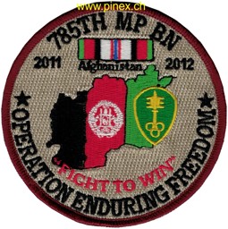 Picture of 785th Military Police Bataillon Abzeichen Operation Enduring Freedom Afghanistan