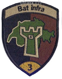 Picture of Badge Bat Infra 3 gold mit Klett