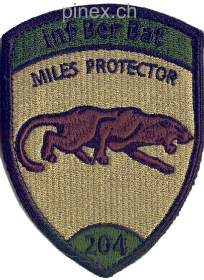 Bild von Inf Ber Bat 204 grün mit Klett Infanterie Miles Protector