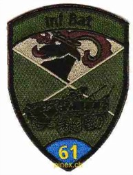 Image de Bataillon d`Infanterie 61 bleu avec velcro