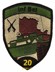 Image de Insigne bataillon infanterie 20 noir avec velcro armée suisse