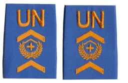 Image de Nations Unies UN Insigne de grade Fourrier UNO