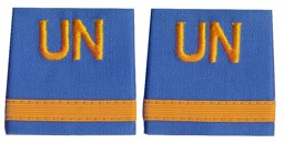 Picture of UN rank insignia Major United Nations Troups UNO