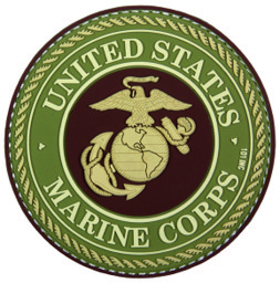 Picture of U.S. Marine Corps Logo grün PVC Rubber Patch
