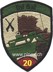 Picture of Inf Bat 20 Badge weinrot mit Klett Infanterieabzeichen
