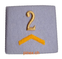 Image de Korporal 2 Gradabzeichen Schulterpatten Übermittlung und Führungsunterstützung. Preis gilt für 1 Stück 
