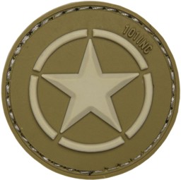 Immagine di US Army Star Logo grün PVC Rubber Patch