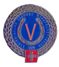 Image de Troupes Veterinaires Armée suisse Béret Emblem
