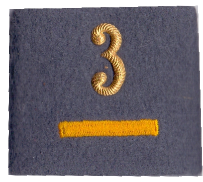 Image de Gefreiter Schulterpatten 3 Rangabzeichen Militärpolizei. Preis gilt für 1 Stück 