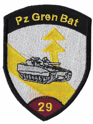 Picture of Pz Gren Bataillon 29 weinrot ohne Klett
