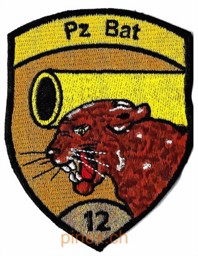 Immagine di Panzer Bat 12 gold Badge ohne Klett