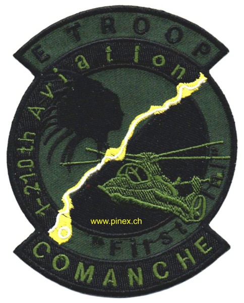 Image de E Troop 1st Battalion 210th Aviation Attack Helicopter Regiment Patch OD Abzeichen
