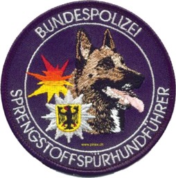 Picture of Bundespolizei Sprengstoffspürhundführer Malino blau Polizei Abzeichen Deutschland