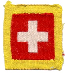 Immagine di Schweizerkreuz komplett gewoben Schweizer Armee