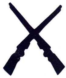 Image de Büchsenmacher Spezialistenabzeichen 1914 / 1917 Aufschlagtuch Schweizer Armee