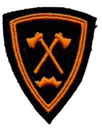 Immagine di Rammsappeur Doppelrand Spezialistenabzeichen Oberarmabzeichen Schweizer Armee
