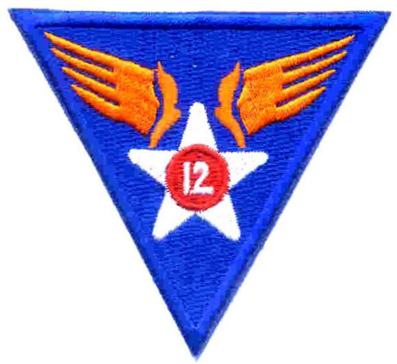 Immagine di 12th Air Force Schulterabzeichen WWII Patch Abzeichen
