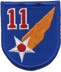 Image de 11th Air Force Schulterabzeichen WWII Patch Abzeichen