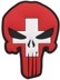 Immagine di Punisher Switzerland Flag PVC Rubber Patch