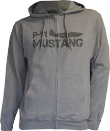 Picture of Mustang P-51 Zip Pullover grau