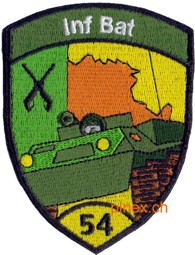 Immagine di Inf Bat 54 Badge gelb ohne Klett 