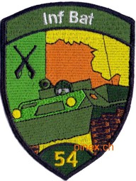 Bild von Inf Bat 54 Badge grün ohne Klett 