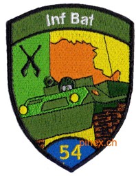 Bild von Inf Bat 54 Badge blau ohne Klett 