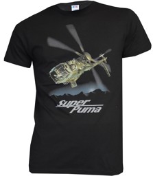 Image de Super Puma T-Shirt Hélicoptère Forces aériennes suisses