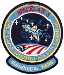 Picture of STS 51B Spacelab 3 Challenger Crew Badge