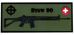 Immagine di Sturmgewehr 90 PVC Rubber Abzeichen