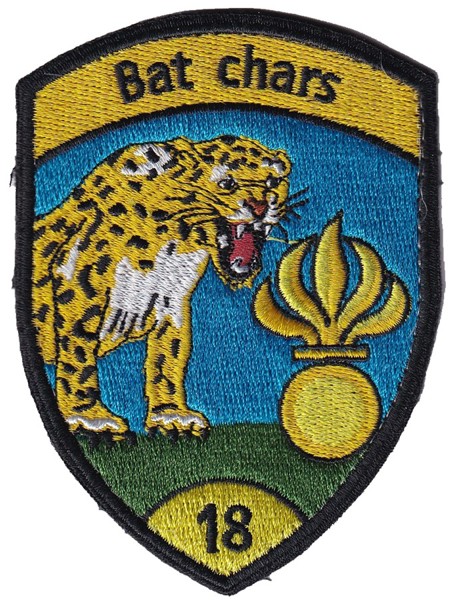Immagine di Bat chars 18 gelb ohne Klett Panzer Badge