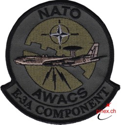Immagine di Nato Awacs E-3A Component Patch Abzeichen Grün