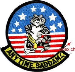 Picture of F-14 Tomcat Anytime Saddam Abzeichen Patch
