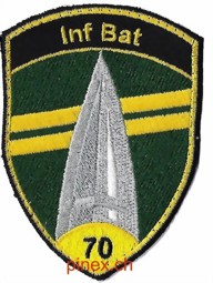 Bild von Inf Bat 70 gelb ohne Klett Infanterie Abzeichen