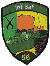 Immagine di Inf Bat 56 grün Infanterieabzeichen ohne Klett Armeeabzeichen