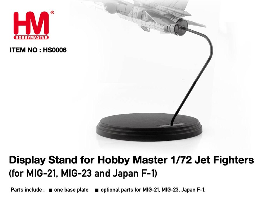 Immagine di Display Stand für Jet Fighters MIG-21, MIG-23, Japan F1  1:72 Hobby Master HS0006