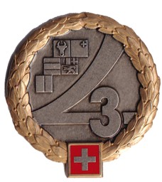Image de Territorial Region 3 Béret Emblem GOLD Schweizer Militär