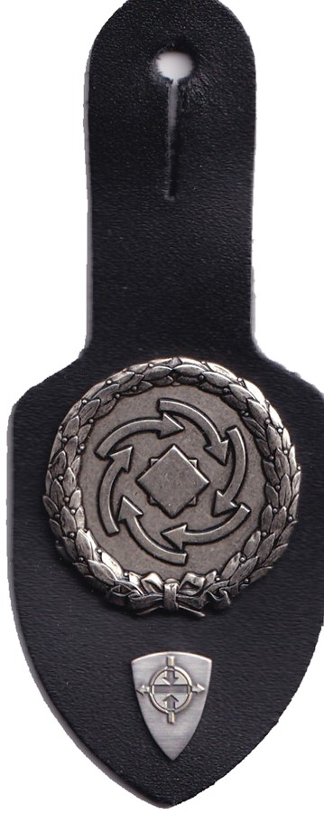 Bild von Betriebssoldat Brusttaschenanhänger mit Spezialistenabzeichen Werkschutz