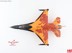 Picture of Lockheed F-16AM Orange Lion, J-015 RNLAF solo Display 2009-2013  Metallmodell 1:72 Hobby Master HA3885.