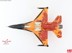 Picture of Lockheed F-16AM Orange Lion, J-015 RNLAF solo Display 2009-2013  Metallmodell 1:72 Hobby Master HA3885.