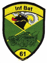 Picture of Inf Bat 61 Infanterie Bataillon 61 gelb ohne Klett