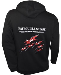 Picture of Patrouille Suisse Sweat Jacke bestickt schwarz
