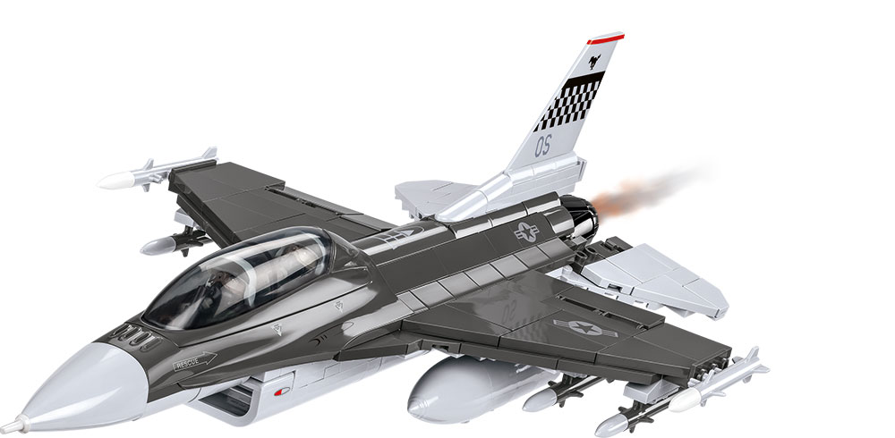 Immagine di COBI F-16 D Fighting Falcon Kampfflugzeug Baustein Bausatz Armed Forces 5815 VORBESTELLUNG Lieferung Ende KW24