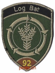 Immagine di Log Bat 92 Logistik Bataillon 92 braun mit Klett